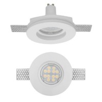 XGESS MINI Stropní, podhledové, bezrámečkové, bodové svítidlo, materiál sádra, povrch bílá, pro žárovku 1x35W, GU10, ES50, 230V, IP20, tř.1, rozměry d=100mm, h=85mm