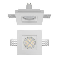 XGESS MINI Stropní, podhledové, bezrámečkové, bodové svítidlo, materiál sádra, povrch bílá, pro žárovku 1x35W, GU10, ES50, 230V, IP20, tř.1, rozměry 100x100x85mm