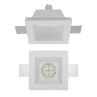 XGESS MINI Stropní, podhledové, bezrámečkové, bodové svítidlo, materiál sádra, povrch bílá, pro žárovku 1x35W, GU10, ES50, 230V, IP20, tř.1, rozměry 120x120x120mm