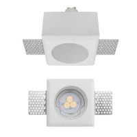 XGESS MINI Stropní, podhledové, bezrámečkové, bodové svítidlo, materiál sádra, povrch bílá, pro žárovku 1x35W, GU10, ES50, 230V, IP20, tř.1, rozměry 80x80x110mm