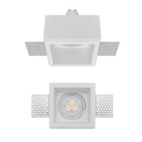 XGESS MINI Stropní, podhledové, bezrámečkové, bodové svítidlo, materiál sádra, povrch bílá, pro žárovku 1x35W, GU10, ES50, 230V, IP20, tř.1, rozměry 80x80x110mm