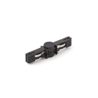 XMICRO Flexibilní spojka napájecí lišty do vitríny, materiál plas, kov, povrch černá, 12V, nebo 24V, IP20, tř.3, rozměry 69x15x13mm