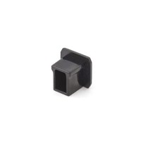 XMICRO Koncovka napájecí lišty do vitríny, materiál plast, povrch černá, IP20, tř.3, rozměry 13x14x13mm