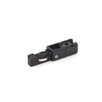 XMICRO Napájecí koncovka napájecí lišty do vitríny, materiál plast, povrch černá, 12V, nebo 24V, IP20, tř.3, rozměry 57x14x13mm