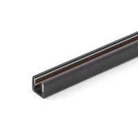 XMICRO Napájecí lišta pro osvětlení do vitríny, materiál plas, kov, povrch černá, 12V, nebo 24V, IP20, tř.3, rozměry 14x13mm
