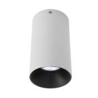 XNITRO GU10 1X35W Stropní, přisazené, bodové svítidlo, těleso hliník, povrch vnější bílá, vnitřní bílá/černá, pro žárovku 1x35W, GU10, ES50, 230V, IP20, tř.1, rozměry d=75mm, h=135mm