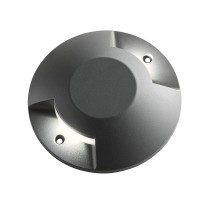 XPUCK Podlahové venkovní svítidlo, základna hliník šedá tmavá, dva boční průzory, LED 6W, neutrální 4000K, nebo teplá 3000K, 230V, IP67, statická zátěž 500kg, IK08, Ra80, tř.1, d=200mm, h=42mm, montáž na povrch