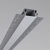 PRF Zápustný profil pro instalaci LED pásků do sádrokartonu, materiál hliník, difuzor plast opál, povrch šedá, max šířka LED pásku 20,5mm, rozměry 85x24mm, délka l=3m, vč. 2 koncovek.