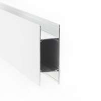 PRF101 Nástěnný hliníkový profil pro LED pásek šířky max w=24mm, materiál hliník, povrch bílá, rozměry l=2000mm,30x85mm, svítí nahoru/dolů, koncovky a difuzor SAMOSTATNĚ