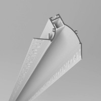 PRF Zápustný profil pro instalaci LED pásků do sádrokartonu, materiál hliník, povrch bílá, difuzor plast opál, rozměry 64,5x60mm, délka l=3m, vč. 2 koncovek.