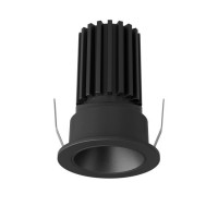 XSLICK Podhledové bodové, komínkové svítidlo, výklopné 30°, materiál hliník, povrch vnitřní černá, rámeček černá/bílá, LED 8W, 780lm, teplá 3000K, Ra90, vyzař úhel 36°, 230V, IP40, tř.2, rozměry d=52mm, h=90mm.
