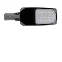 XSTREET Svítidlo pro veřejné osvětlení, nastav. sklon svícení +-15°, hliník, šedá, LED 45W/55W, 129lm/W, teplá 3000K/neutrální 4000K, Ra70, 230V, IP65, tř.1, IK08, 513x180x85mm, sklopný držák pro montáž na stožár, nebo výložník d=65mm.