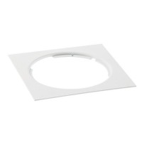 XTHEMA Stropní, podhledové, bodové svítidlo čtvercové, těleso kov, povrch bílá, pro LED modul, IP20, tř.3, rozměry d=120mm, h=4,2mm, POUZE svítidlo, LED MODUL SAMOSTATNĚ