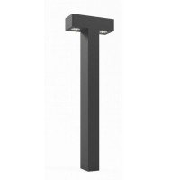 XTORRE Sloupkové venkovní svítidlo, základna hliník, povrch tmavě šedá, LED 2x10W, teplá 3000K/2x1500lm, neutrální 4000K/2x1550lm, Ra80, 230V, IP65, rozměry 120x300mm, h=1000mm, svítí dolů
