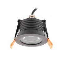 XSAL Venkovní podhledové bodové svítidlo, těleso kov, povrch bílá/tmavě šedá, LED 12W, teplá 3000K/1416lm, neutrální 4000K/1486lm, vyzař. úhel 38°, Ra80, 230V, IP65, tř.2, rozměry d=85mm, h=65mm.