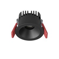 XZEN Podhledové bodové, komínkové svítidlo, výklopné 30°, materiál hliník, povrch vnitřní černá, rámeček černá/bílá, LED 6W/780lm, 10W/1300lm, teplá 3000K, Ra90, vyzař úhel 36°, 230V, IP40, tř.2