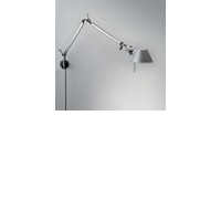 TOLOMEO MICRO PARETE Nástěnná lampa, těleso hliník, barvy elox hliník, červená, šedá, černá, žlutá, modrá, oranžová, tyrkysová, zelená, bronzová, 60W, E14, 230V, dvě ramena l=300mm+300mm, BEZ NÁSTĚNNÉHO ÚCHYTU
