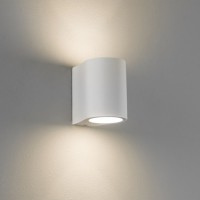 PERO Nástěnné svítidlo, základna plast, povrch bílá, možnost barvení, difuzor plast čiré, pro žárovku 40W, G9, 230V, IP20, tř.1, rozměry 100x70x100mm, svítí nahoru/dolů