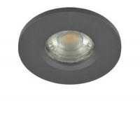 IKA Podhledové svítidlo bodové, kruhové, těleso kov, povrch bílá/tmavě šedá, pro žárovku 1x50W, GU10, 230V, IP65, rozměry d=84mm, h=33mm.