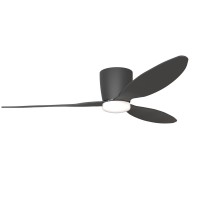 VENETI Stropní ventilátor s osvětlením, základna kov, povrch bílá/černá, difuzor plast opál, lopatky kov bílá nebo černá/dřevo světlé nebo tmavé, LED 18W, dálk. ovl. CCT teplá 3000K - denní 5500K, 230V, IP20, tř.1, d=1060mm, h=22mm