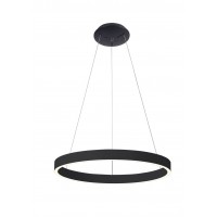 ANDREA Závěsné svítidlo, těleso hliník, povrch černá/ broušená zlatá, dif plast opál, LED 10W+40W/25W+65W/20W+50W/30W+70W, teplá 3000K , stmív. TRIAC, 230V, IP20, rozměry dle typu, svítí nahoru/dolů.