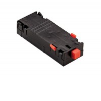 BETA, 230V Vkládací, spojovací konektor pro napájení magnetického systému osvětlení, materiál plast, černý, 230V, IP20,  rozměry 70x21x25mm.