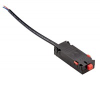 BETA, 230V Napájecí konektor magnetického systému osvětlení, materiál kov, povrch černá, 230V, IP20, rozměry 25x20x290mm.