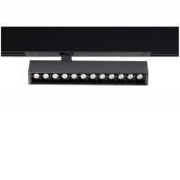 SANDERS-BETA, 230V Buňkové svítidlo, do magnetického systému, nast. směr svícení, kov, černá, LED 9W, 1010lm, smart TUYA Bluetooth stmívatelné, CCT nastav. teplota teplá 3000K-denní 6000K, vyzař. úhel 24°, 230V, IP20, rozměry 220x150x25mm.