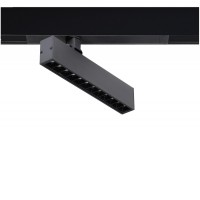 SANDERS-BETA, 230V Buňkové svítidlo, do magnetického systému, nastav. směr svícení, těleso kov, povrch černá, LED 9W, teplá 3000K/666lm, neutrální 4000K/700lm, stmív, vyzař. úhel 24°, 230V, IP20, rozměry 220x150x25mm.