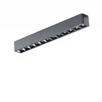 KIRA-GAMMA, 48V Buňkové svítidlo, do magnetického systému, těleso kov, povrch černá, LED 12W/18W/24W, teplá 3000K/neutrální 4000K, vyzař. úhel 24°, 48V, IP20, rozměry dle typu.