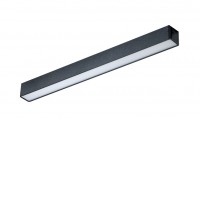 SAGA-GAMMA, 48V Svítidlo do magnetického systému, těleso kov, povrch černá, dif plast opál, LED 10W/20W/30W, teplá 3000K/neutrální 4000K, vyzař. úhel 120°, 48V, IP20, rozměry dle typu.