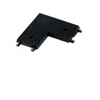 GAMMA, 48V L konektor pro spoj pro magnetický systém, těleso plast a měď, povrch černá/bílá, IP20, 48V, rozměry 55x5mm.