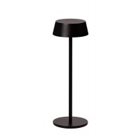 GILBERTO TABLE Stolní venkovní lampa, těleso hliník, povrch bílá, černá, měděná, difuzor plast opál, LED 2W, 130lm, teplá 3000K, 230V/5V na baterie nabíjení USB, IP54, rozměry d=110mm, h=385mm.