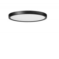 PANKA Stropní svítidlo, HF senzor pohybu s dosahem 5m, čas 60s, těleso hliník, povrch bílá/černá, dif plast opál, LED 12W/18W/24W, CCT přepínatelná teplota teplá 2800K neutrální 4000K denní 6000K, Ra90, 230V, IP40, rozměry dle typu.