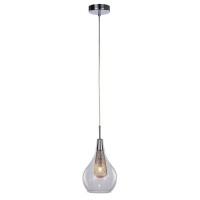 ELEKTRA 1 Závěsné svítidlo, základna kov, povrch chrom, dekorativní síťka měď, sklo čiré, pro žárovku 1x40W, G9, 230V, IP20, sklo d=160mm, včetně závěsu l=1500mm, lze zkrátit