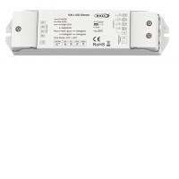 4CH, DALI to RGBW 4CH, Ovladač pro RGBW LED pásky a svítidla, vstup 12-24V 20,5A, 5A/na kanál, 4x60W/12V, 4x120W/24V, 36-48V 3A/na kanál, 4x144W/48V, stmívatelný DALI/PWM 2kHz, nebo 8kHz, IP20, rozměry 175x45x27mm