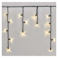 VZ PROFI 50LED  třásně bílá, svítí/bliká, IP44, 3m Spojovatelný vnitřní/venkovní vánoční třásně, 50 LED, 40 LED svítí stále, 10 LED bliká teplá nebo studená, svítící část l=3m, h=0,4m, rozteč 0,1m, IP44, kabel černá/bilá, trafo SAMOSTANĚ