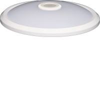 DARINA Stropní přisazené svítidlo, s PIR senzorem pohybu, záběr 360°, dosah 1-6m, čas 10s-3min, základna kov, bílá, difuzor plast opál, LED 12W/800lm, 16W/1150lm, neutrální 4000K, 230V, IP20, rozměry d=290mm, h=62mm.