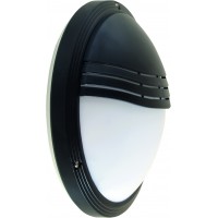 MELISSA Stropní venkovní svítidlo, těleso plast bílá/černá/stříbrná, difuzor plast opál, pro žárovku 1x75W, E27, 230V, IP65, tř.1, rozměry d=265mm, h=90mm.