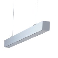 NINA Stropní, závěsné/přisazené svítidlo, těleso hliník, povrch šedá, difuzor plast, LED 40W, 4000lm, teplá 3000K/neutrální 4000K, Ra80, 230V, IP20, tř.1, rozměry 1217x64x75mm.