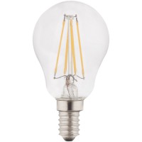 LED Světelný zdroj LED, materiál kov, povrch stříbrná, difuzor sklo čiré, LED 4W, E14, 400lm/415lm, teplá 3000K/neutrální 4000K, 230V, životnost 20.000h/25.000h, rozměry dle typu