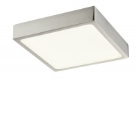 VITOS LED 15W/22W/28W IP20 čtvercové Stropní přisazené svítidlo, těleso hliník, povrch nikl mat, difuzor plast opál, LED 1x15W, 1650lm/1350lm, 22W, 2475lm/1980lm, 28W, 3300lm/23520lm, neutrální 4000K, stmív TRIAC, 230V, IP20, tř.2, rozměry dle typu