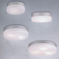 VRANOS IP44 Stropní svítidlo, základna kov, povrch nikl mat/černá mat, difuzor sklo opál, pro žárovku 1x25W/ G9, 40W/60W/E27, 230V, do koupelny IP44, zař.tř.1, rozměry dle typu