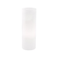 EDO Stolní dekorativní lampa, základna kov chrom uvnitř, těleso bílé leptané foukané sklo, pro žárovku 1X60W E27, 230V, IP20, tř.2, rozměry dle typu
