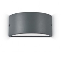 REX-2 Nástěnné venkovní svítidlo, těleso hliník, povrch černá antracit/ bílá, difuzor plat opál, pro žárovku 1x60W, E27, 230V, IP44, tř.1, rozměry š=250mm, v=120mm,h=130mm, svítí nahoru/dolů