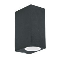 UP Nástěnné svítidlo venkovní, těleso hliník, povrch bílá, šedočerná antracit, černá, difuzor sklo opál, pro žárovku 2x28W, G9, 230V, IP43, tř.1, rozměry 65x150x95mm, svítí nahoru/dolů