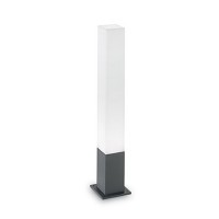 EDO PT1 Sloupkové venkovní svítidlo, těleso hliník, povrch bílá/černá antracit/hnědá kávová, difuzor polykarbonát opál, pro LED 1x13W, GX53, 230V, IP44, tř.1, rozměry 150x150x790mm