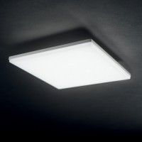 MIB Venkovní stropní svítidlo, čtvercové, těleso hliník, povrch bílá, difuzor plast opál, LED 20W, 1550lm, teplá 3000K/neutrální 4000K, 230V, do kupoelny IP65, tř.1, rozměry 300x300x50mm.