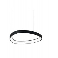 GEMINI Závěsné svítidlo, těleso kov, povrch bílá/černá/mosaz, difuzor plast opál, LED 38W/3900lm, 48W/4950lm, 60W/6200lm, 78W/8500lm, teplá 2700K/3000K, stmív. dle typu, 230V, IP20, tř.1, rozměry dle typu, závěsný kabel lze zkrátit.