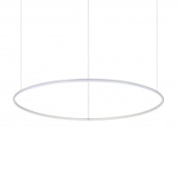 HULAHOOP oválné Závěsné svítidlo oválné, těleso kov, povrch bílá, difuzor plast opál, LED 30W/3000lm, 40W/4000lm, 50W/5000lm, teplá 3000K, 230V, IP20, tř.2, rozměry dle typu, závěsné lanko lze zkrátit.